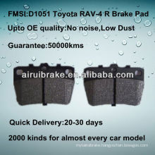 Toyota RAV-4 disc Rear brake pad D1051